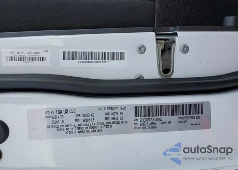 2020 Dodge Charger Sxt z USA, uszkodzony, nr VIN 2C3CDXBG7LH151605